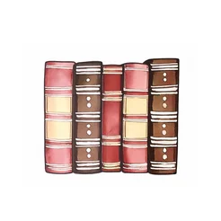 Free book club clipart of vertical stacked books